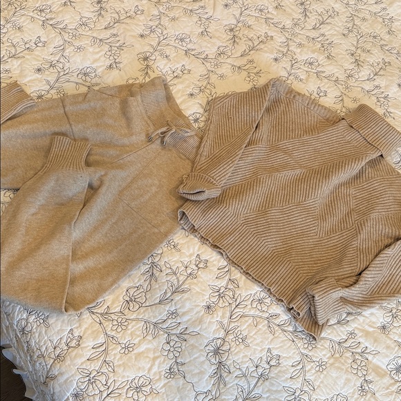 Cozy Tan Knit Sweater and Jogger Set - Picture 4 of 7